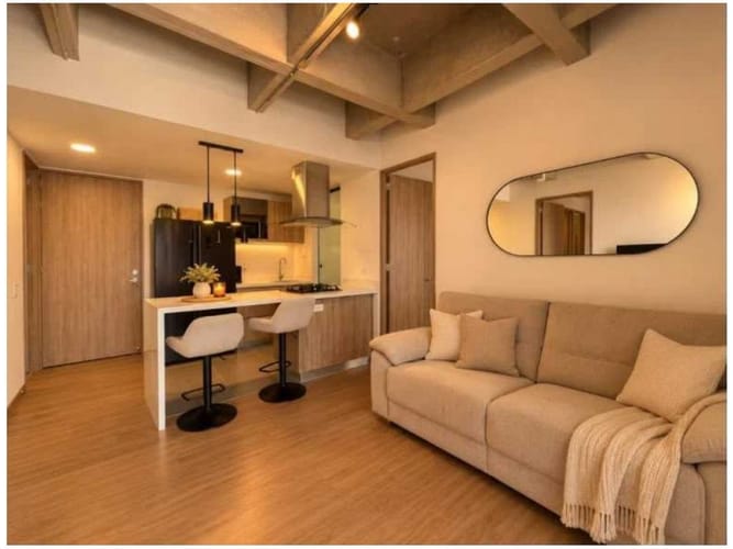 Apartamento de 2 alcobas en venta en Loma Del Escobero, Medellín, 76 m² · foto 2 de 8