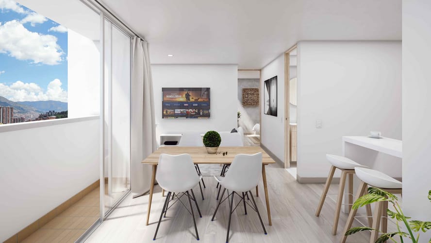 Apartamento de 2 alcobas en venta en San Jose Obrero, Bello, 50 m² · foto 1 de 19
