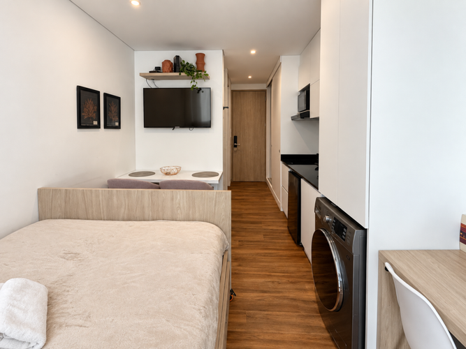 Apartaestudio en venta en Chico Norte, Bogotá, 21 m² · foto 11 de 14