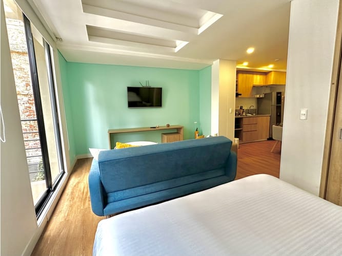 Apartaestudio en arriendo en La Candelaria, Bogotá, 33 m² · foto 2 de 13