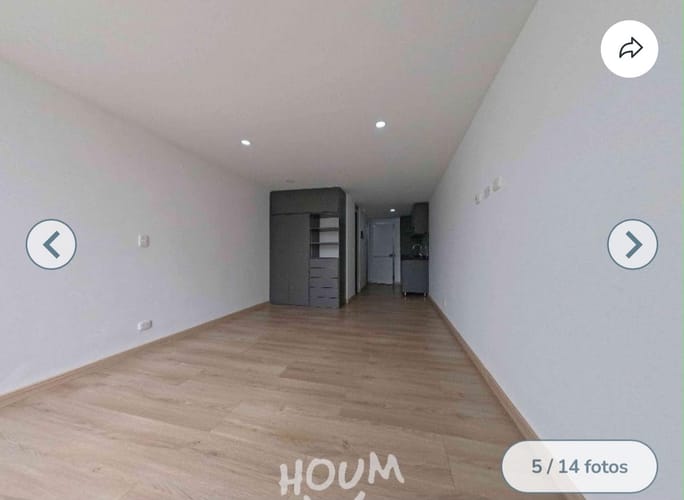Apartamento de 1 alcoba en arriendo en Engativá, Bogotá, 32 m² · foto 4 de 15