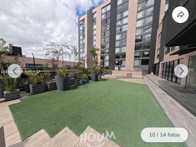 Apartamento de 1 alcoba en arriendo en Engativá, Bogotá, 32 m² · foto 9 de 15