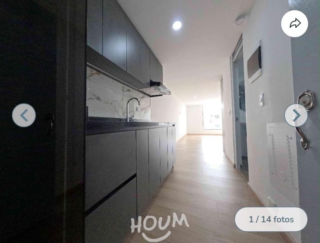 Apartamento de 1 alcoba en arriendo en Engativá, Bogotá, 32 m² · foto 14 de 15