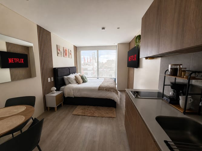 Apartaestudio en arriendo en Chico Norte, Bogotá, 26 m² · foto 2 de 16