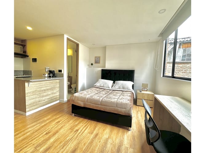 Apartaestudio en arriendo en La Candelaria, Bogotá, 24 m² · foto 6 de 13
