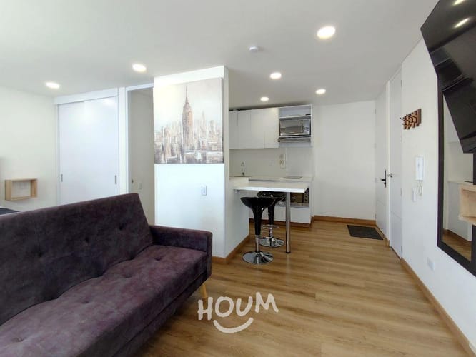 Apartamento de 1 alcoba en arriendo en Las Nieves, Bogotá, 33 m² · foto 9 de 24
