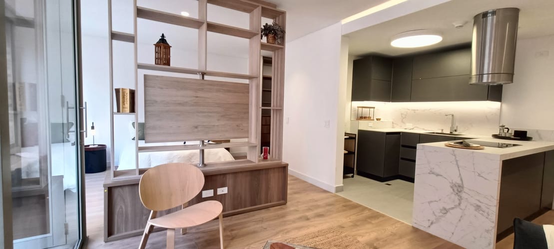 Apartamento de 1 alcoba en venta en Chico Norte, Bogotá, 58 m² · foto 3 de 24