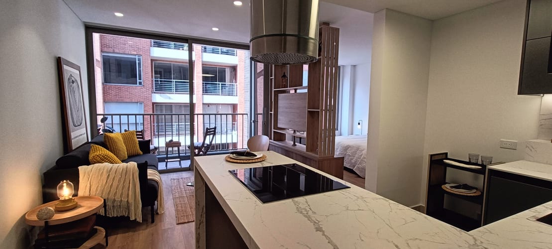 Apartamento de 1 alcoba en venta en Chico Norte, Bogotá, 58 m² · foto 2 de 24