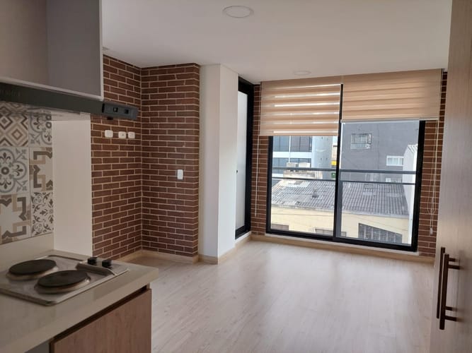 Apartaestudio en arriendo en Quinta Paredes, Bogotá, 23 m² · foto 5 de 14
