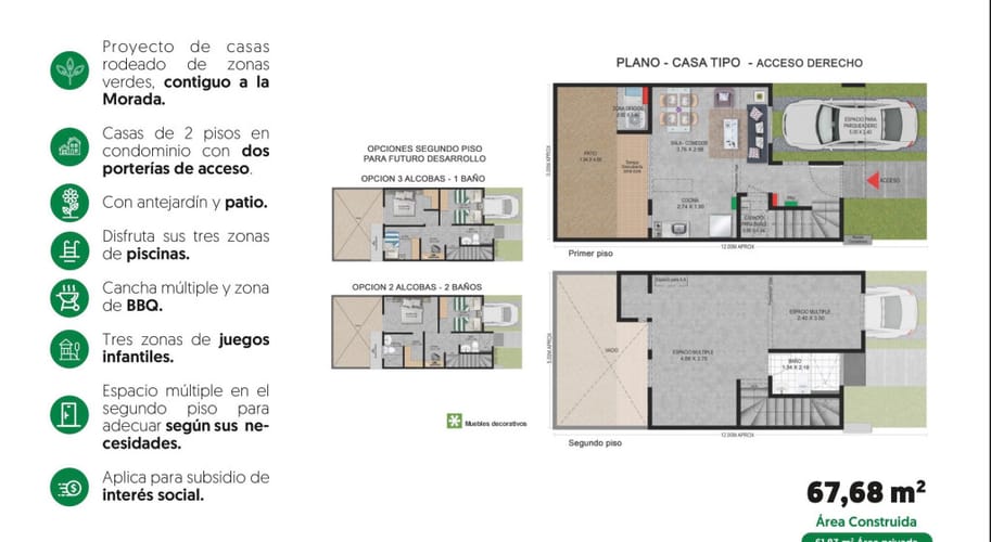 Casa de 3 alcobas en venta en La Morada, Jamundí, 68 m² · foto 17 de 24