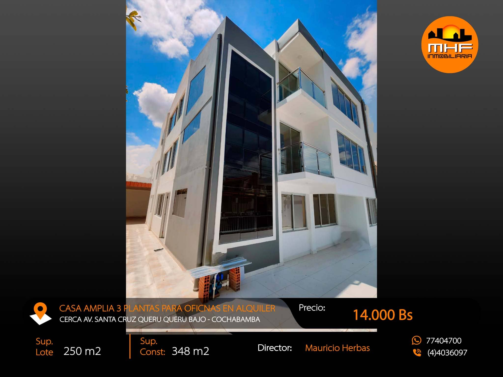 Casa Amplia 3 Plantas En Alquiler Prox. Av. Santa Cruz En Cochabamba