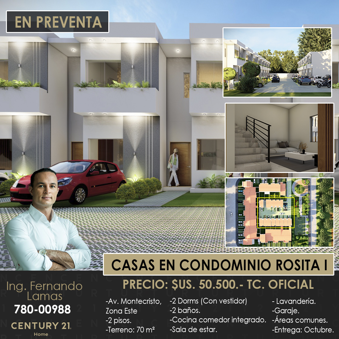 Preventa De Casas Condominio Rosita I, Zona Este