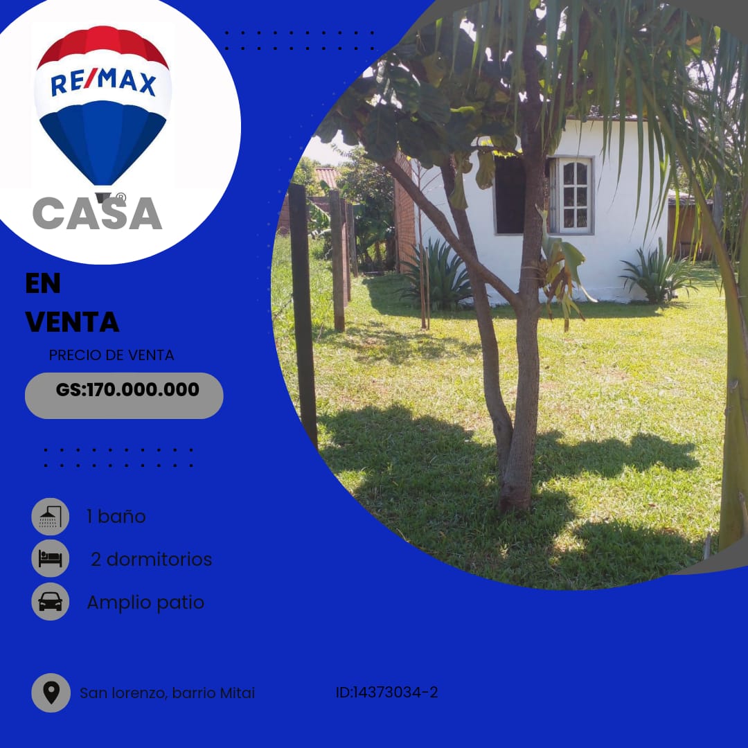 VENDO CASA EN SAN LORENZO. Ref DAD318