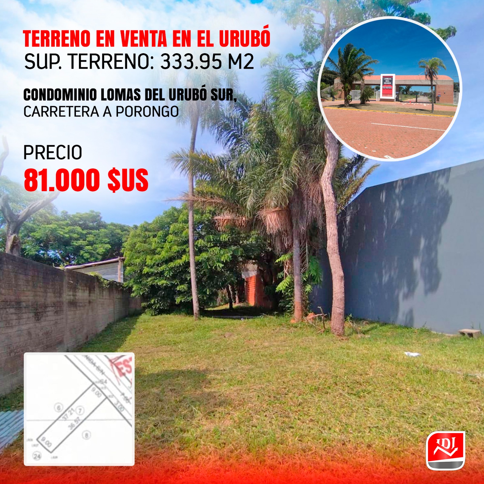 Terreno En Venta En El Urubó