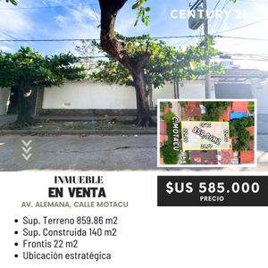 Inmueble En Venta Zona Norte A Media Cuadra De La Av. Alemana