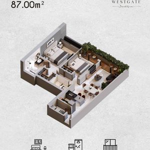 Departamento De 2 Dorm En Pre Venta Zona Fexpocruz