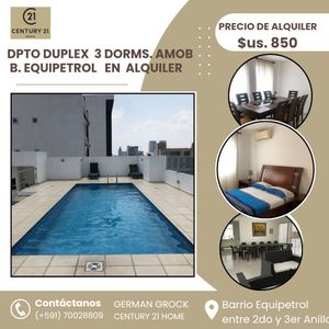 Alquiler Dpto 3 Dorm Duplex