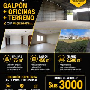 Alquilo Galpon Con Oficinas 
