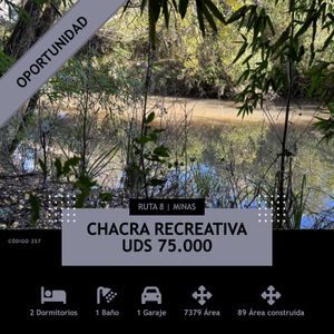 Chacra Recreativa, Minas, Ruta 8