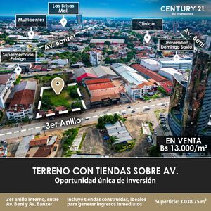  Terreno Comercial En Venta Zona Top De Santa Cruz