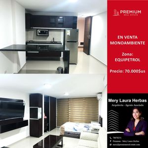 Monoambiente En Venta Amoblado Zona Equipetrol