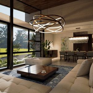 Casa De Lujo En Cond.la Hacienda Del Urubo!