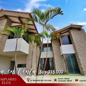 Casa En Venta De 6 Dormitorios Y Piscina En La Av. Mutualista 4to Anillo