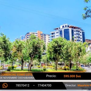 Propiedad Comercial Casa Como Lote En Venta S/avenida Prox. Plaza 4 De Nov. Cbba