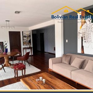 En Alquiler – Elegante Departamento Amoblado En Calacoto