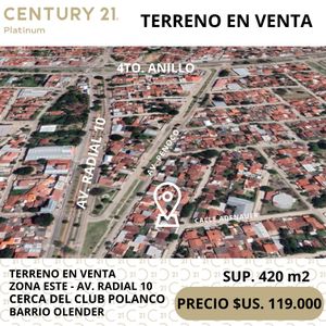 Terreno En Venta Radial 10 4to Anillo