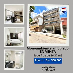 Monoambiente Amoblado Y Equipado En Venta 