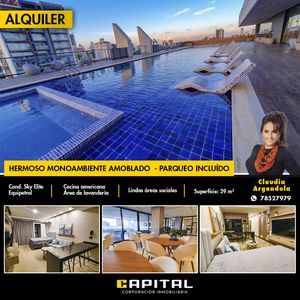 Alquilo Hermoso Monoambiente Sky Elite