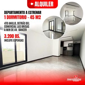 Departamento En Alquiler A Estrenar 1 Dormitorio Con Balcon