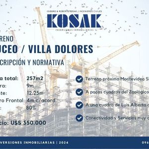 Terreno Venta Buceo / Villa Dolores