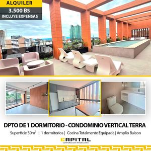 En Condominio Vertical Terra Dpto En Alquiler