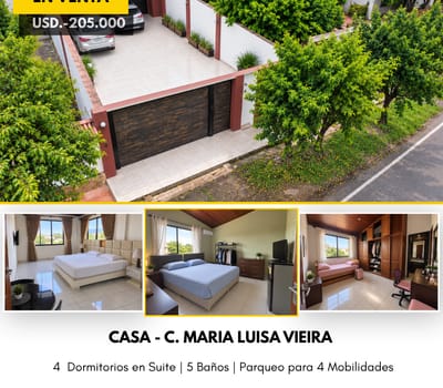Casa En Venta 4 Dormitorios En Suite