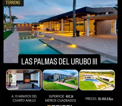 Terrenos En Venta En Cond Las Palmas Del Urubo 3