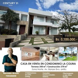 Lujosa Casa De 3 Dorms En Suite ,z.norte. Cond. La Colina