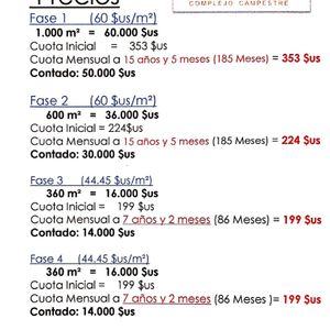 Terrenos Campestres  En Venta Al Credito Y Contado "complejo Las Pampitas"