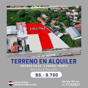 Terreno En Avenida En Alquiler