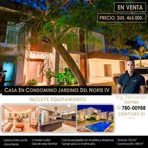 Casa En Venta Condominio Jardines Del Norte IV