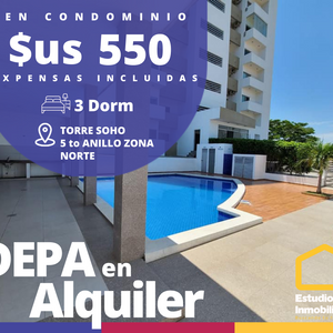 Departamento En Alquiler De 148 M2 En Torre Soho Exoensas Incluidas