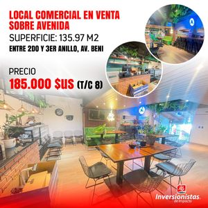 Local Comercial En Venta Sobre Avenida Entre 2do Y 3er Anillo