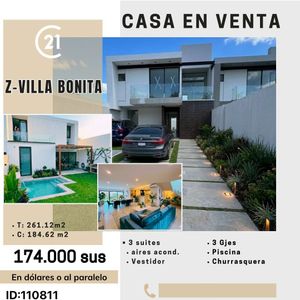 Casa En Venta De 3 Suite En Zona Urubo, Villa Bonita