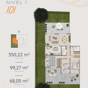 Venta Apartamento 3 Dormitorios Con Jardín Y Cochera En Carrasco Norte