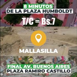 Mallasilla Terreno 300 Mtrs T/C Bs.7