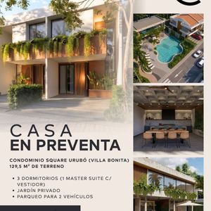Casa En Pre Venta En Condominio Square Urubó Villa Bonita