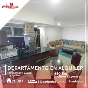 Departamento 2 Dormitorios En Alquiler Amoblado