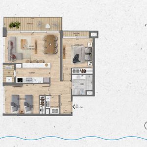 Venta Apartamento 2 Dormitorios Lago Calcagno