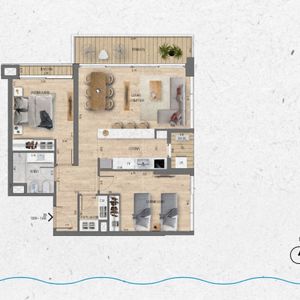 Venta Apartamento 2 Dormitorios Lago Calcagno